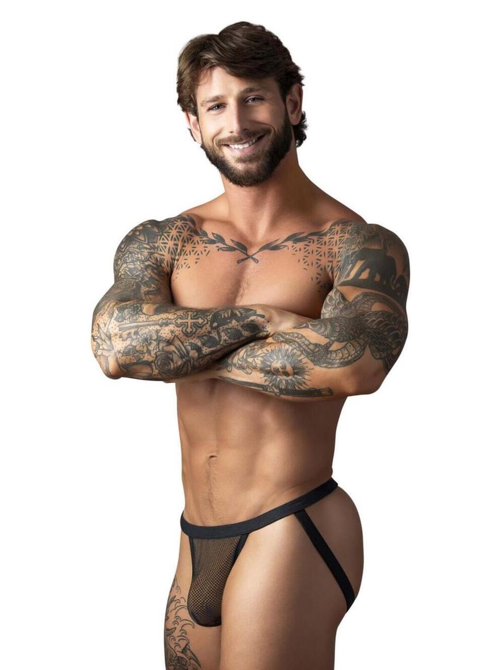 Male Power 388-11C Fishnet 2 Jockstrap Color Black